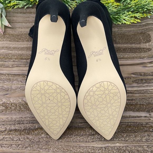 Badgley Mischka Womens Ronnie Fabric Pointed Toe Mid-calf Booties Size 6.5 - Picture 8 of 12